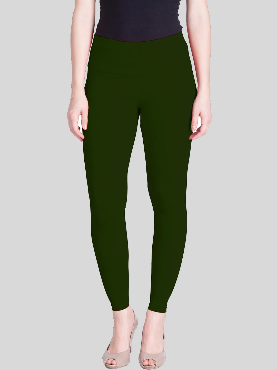 Buy STYLE PITARA Women's/Girls Soft and 4 Way Stretchable Ankle Length  Leggings Combo Pack of 2 (Size: 28) Black, Green at